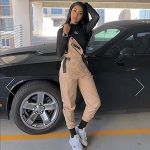 Khaki Overall Jumpsuit (Brand New)